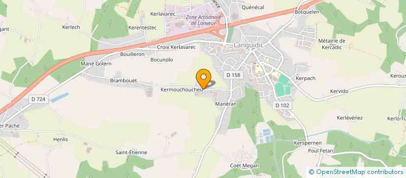localisation de l'entreprise DES HIRONDELLES à LANGUIDIC