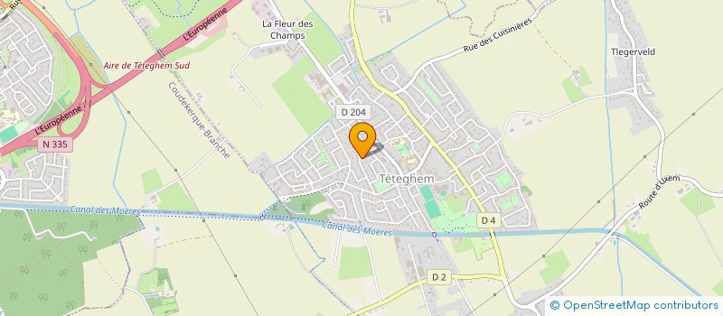 localisation de l'entreprise DES HIRONDELLES  TETEGHEM-COUDEKERQUE-VILLAGE