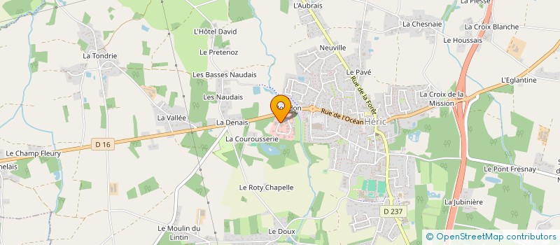 localisation de l'entreprise DES HIRONDELLES  HERIC