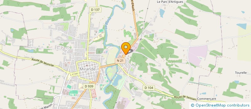 localisation de l'entreprise DES HISTOIRES GOURMANDES à MIRANDE