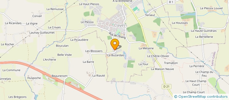 localisation de l'entreprise DES HORTENSIAS à CLAYES