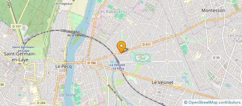 localisation de l'entreprise DES IBIS  LE VESINET