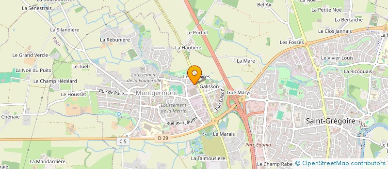 localisation de l'entreprise DES IDEES A COUDRE  MONTGERMONT