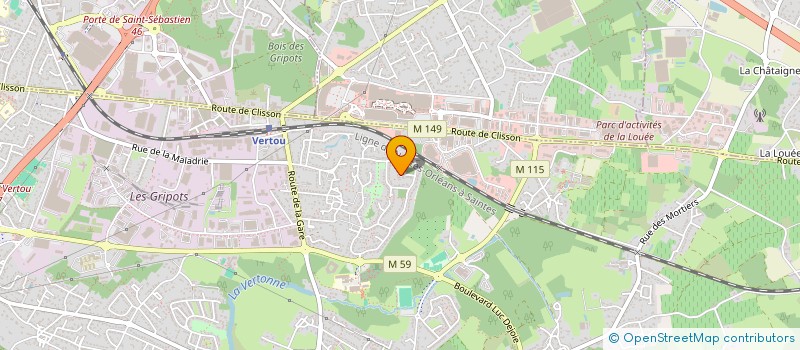 localisation de l'entreprise DES ILES  VERTOU