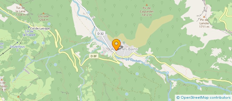 localisation de l'entreprise DES ILLES à AULUS-LES-BAINS
