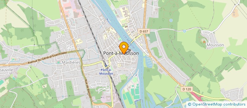 localisation de l'entreprise DES IMAGES PLEIN LA TETE  PONT-A-MOUSSON