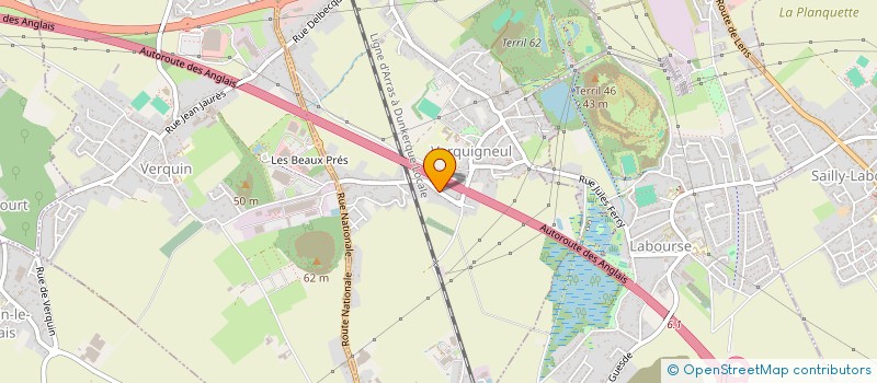 localisation de l'entreprise DES'IMMO  VERQUIGNEUL