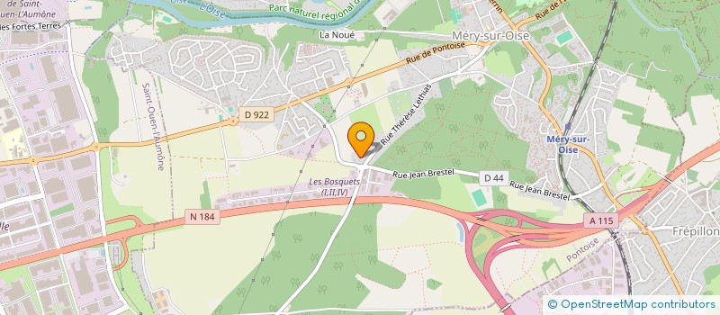 localisation de l'entreprise DES INVESTS  MERY-SUR-OISE