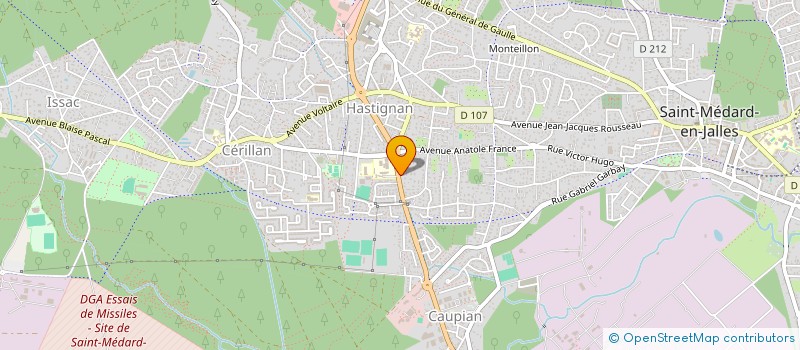 localisation de l'entreprise DES JALLES  SAINT-MEDARD-EN-JALLES