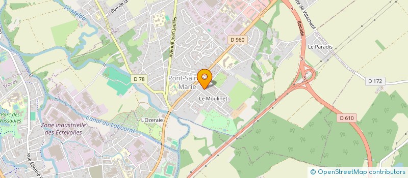 localisation de l'entreprise DES JARDINIATS  PONT-SAINTE-MARIE