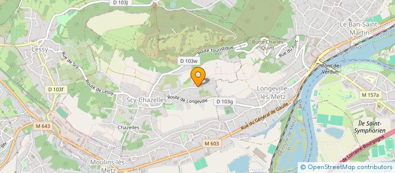 localisation de l'entreprise DES JARDINS  SCY-CHAZELLES