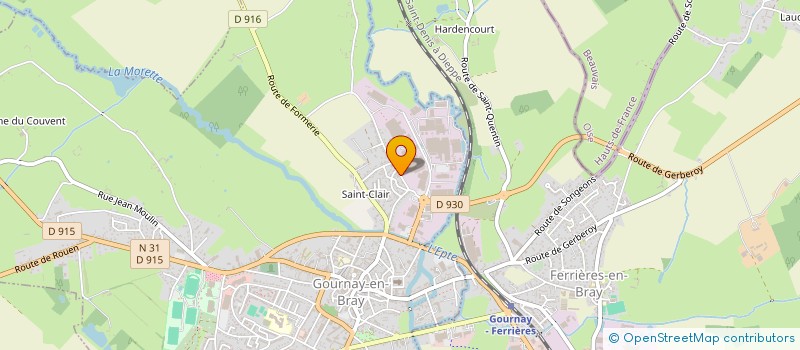 localisation de l'entreprise DES JARDINS  GOURNAY-EN-BRAY