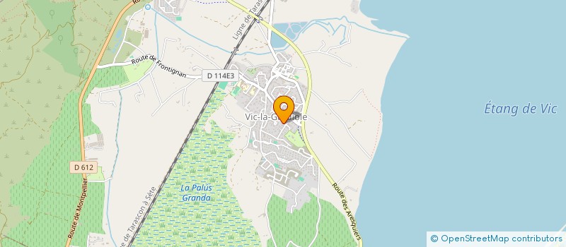 localisation de l'entreprise DES JARDINS  VIC-LA-GARDIOLE