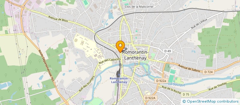 localisation de l'entreprise DES JARDINS  ROMORANTIN-LANTHENAY