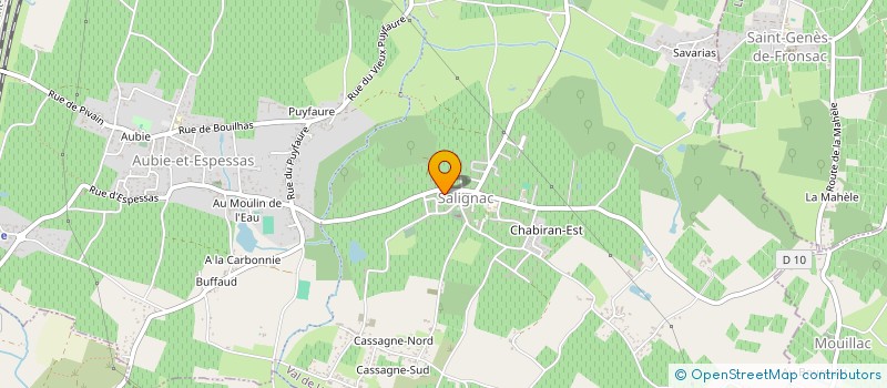 localisation de l'entreprise DES JARDINS DE LA MOULINE  VAL DE VIRVEE