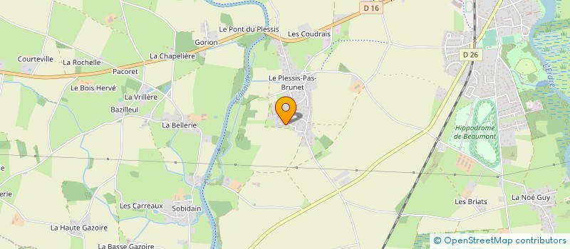 localisation de l'entreprise DES JARDINS DE LUCIE  NORT-SUR-ERDRE