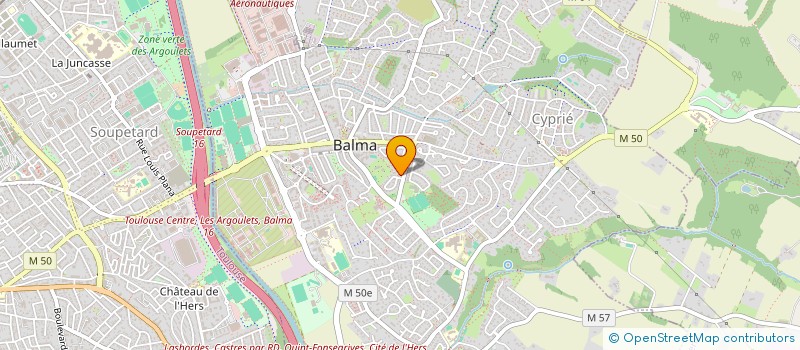 localisation de l'entreprise DES JEUX FLORAUX  BALMA