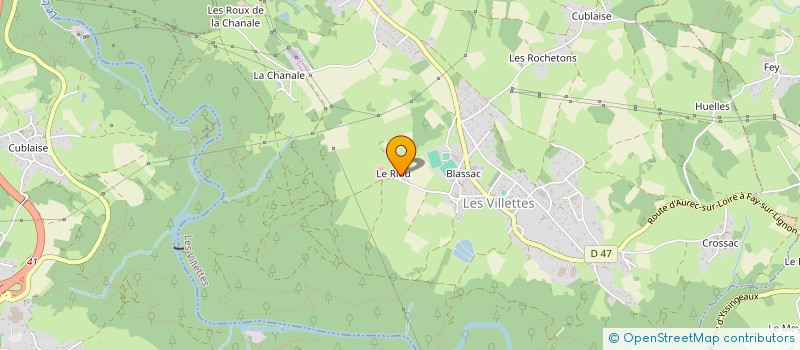 localisation de l'entreprise DES JONCS à LES VILLETTES