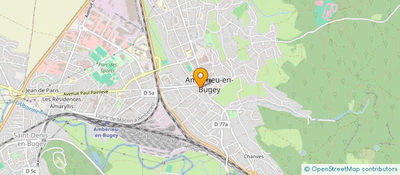 localisation de l'entreprise DES JUS ET DES JEUX à AMBERIEU-EN-BUGEY