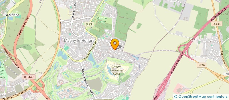 localisation de l'entreprise DES LACS  MAGNY-LE-HONGRE