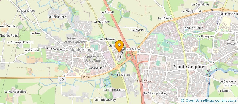 localisation de l'entreprise DES LANDELLES à RENNES