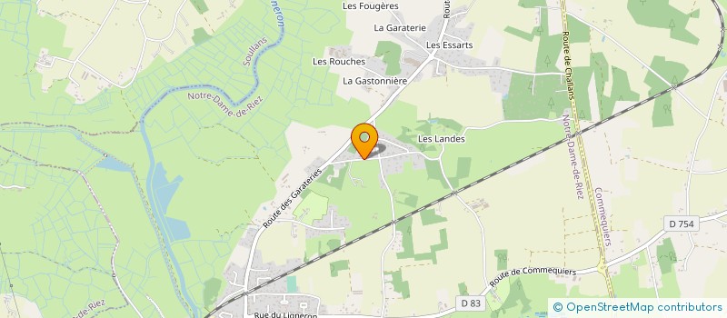 localisation de l'entreprise DES LANDES à NOTRE-DAME-DE-RIEZ