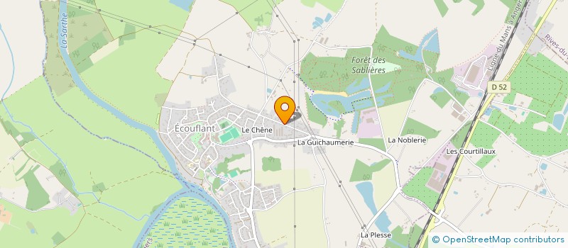 localisation de l'entreprise DES LANDES  ECOUFLANT