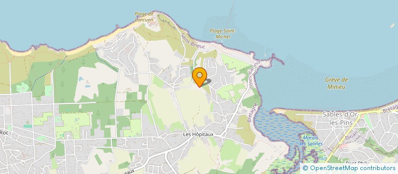 localisation de l'entreprise DES LANDES  ERQUY