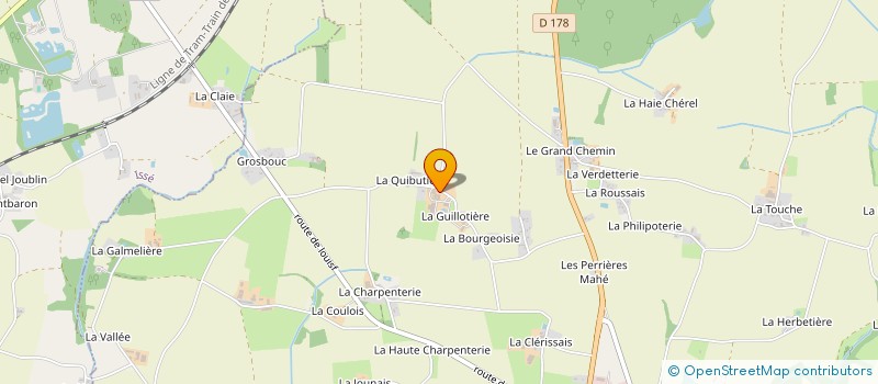 localisation de l'entreprise DES LANDES CHEVREUILS à MOISDON-LA-RIVIERE