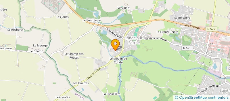 localisation de l'entreprise DES LANDES DU MAINE à CONDE-SUR-SARTHE