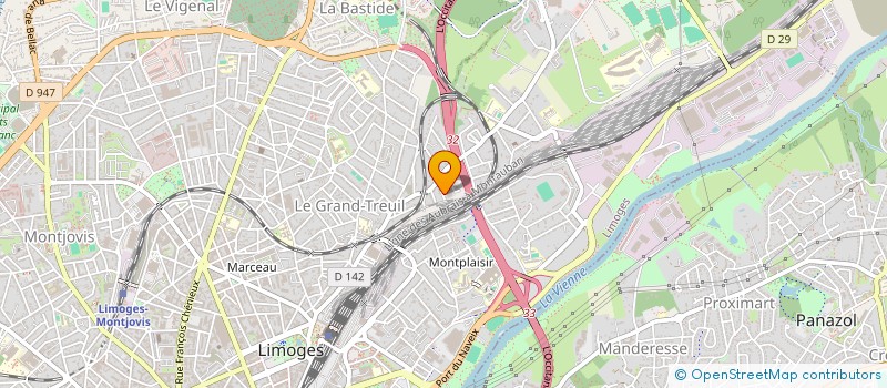 localisation de l'entreprise DES LAQUES à LIMOGES