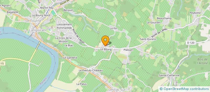 localisation de l'entreprise DES LAURIERES  HAUX