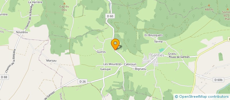 localisation de l'entreprise DES LAURIERS ROSES à GANTIES