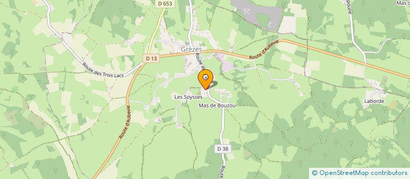 localisation de l'entreprise DES LAVAND'HIER  GREZES