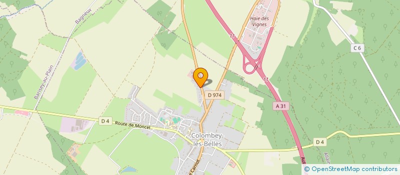 localisation de l'entreprise DES LEUQUES  COLOMBEY-LES-BELLES