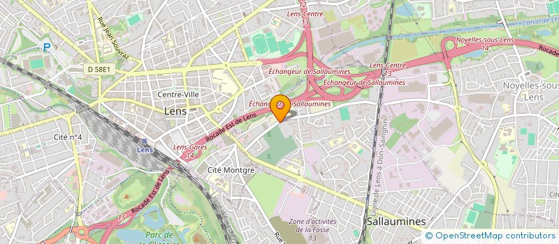 localisation de l'entreprise DES LIENS EN OR  SALLAUMINES