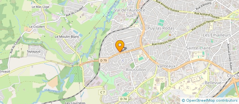 localisation de l'entreprise DES LILAS à LIMOGES