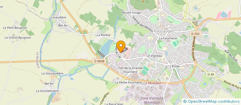 localisation de l'entreprise DES LILAS  POUZAUGES