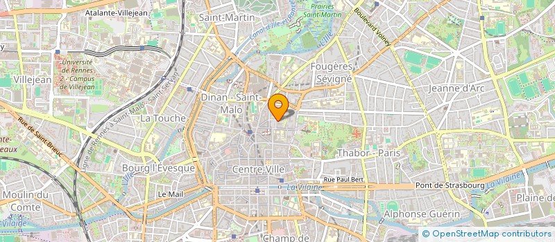 localisation de l'entreprise DES LIVRES DANS LA VILLE  RENNES