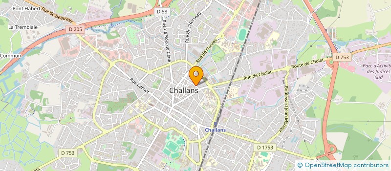 localisation de l'entreprise DES LIVRES POUR TOUS à CHALLANS