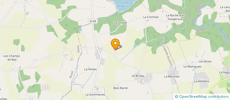 localisation de l'entreprise DES LOGES  LA CHAPELLE-BOUEXIC