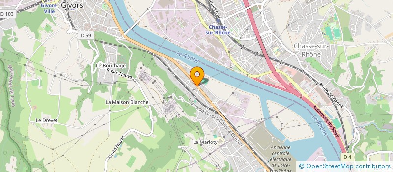 localisation de l'entreprise DES LONES  GIVORS