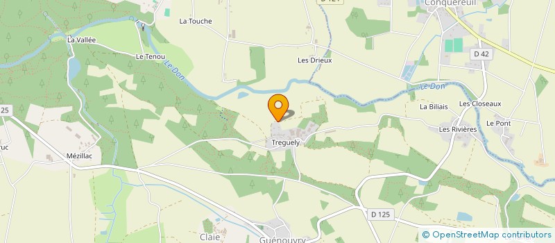 localisation de l'entreprise DES LONGUES ROCHES  GUEMENE-PENFAO