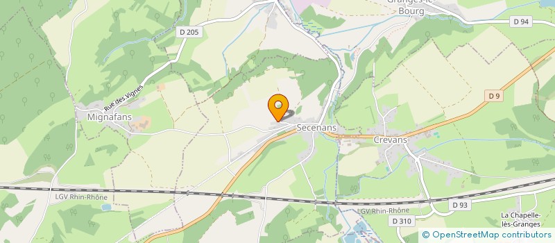 localisation de l'entreprise DES LOUPIOTS  SECENANS