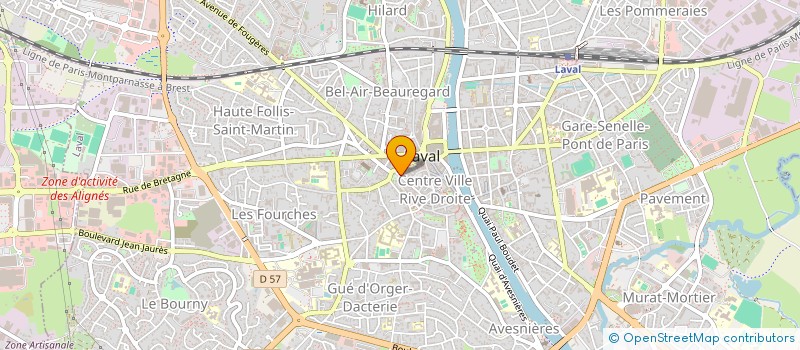 localisation de l'entreprise DES LOUPS DE LA TOUR RENAISE à LAVAL