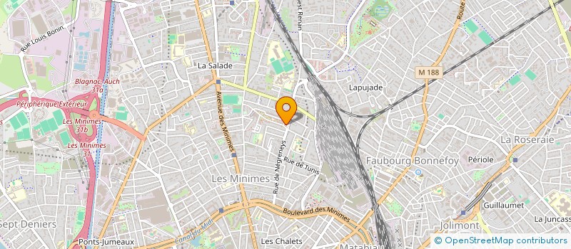 localisation de l'entreprise DES LUEURS POUR LES YEUX  TOULOUSE