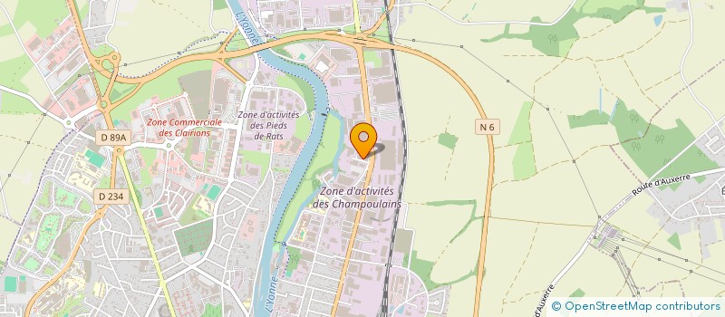 localisation de l'entreprise DES LUMIERES  AUXERRE