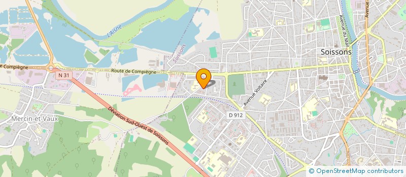 localisation de l'entreprise DES LYS à SOISSONS