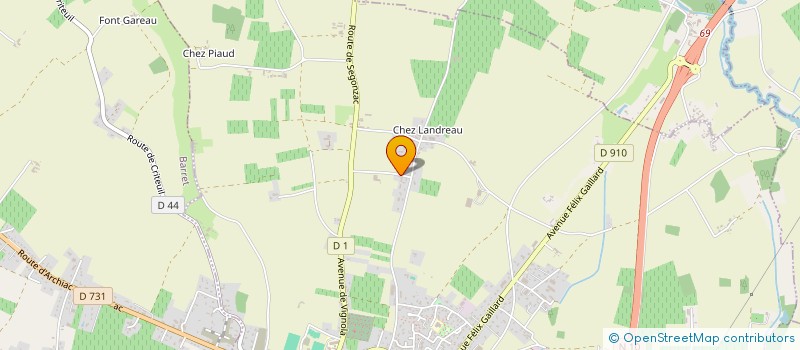 localisation de l'entreprise DES LYS  BARBEZIEUX-SAINT-HILAIRE