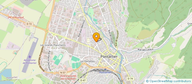 localisation de l'entreprise DES' LYS BEAUTE à PONTARLIER